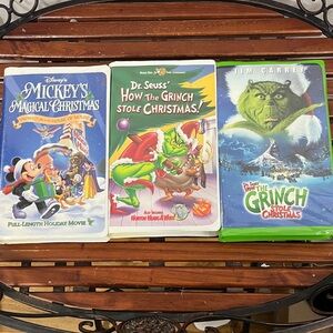 Disney Mickey's Magical Christmas VHS - Blue and White